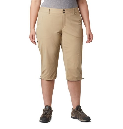 Women's Columbia Saturday Trail II Knee Pants Khaki | Plus Size CA-HCAL4